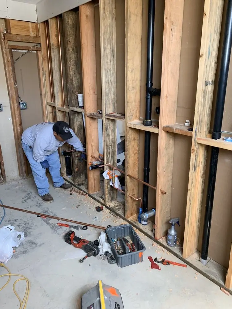 Commercial rough-in plumbing for Water Heater Replacement in Cleveland